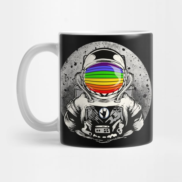 Rainbow Astronaut by Artist Rob Fuller